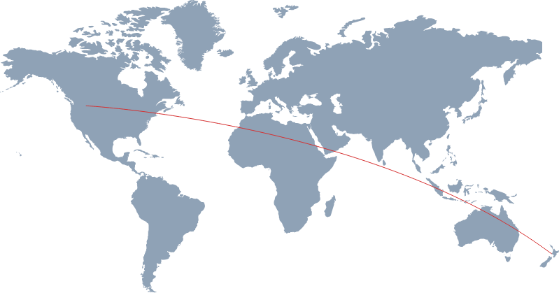 Travel hacking flight map